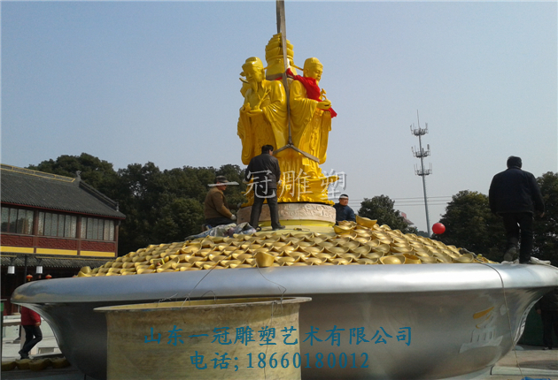 聚寶盆 銅雕塑