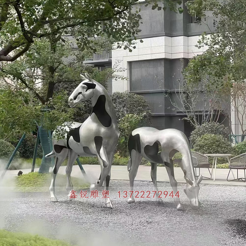 不銹鋼創意馬雕塑