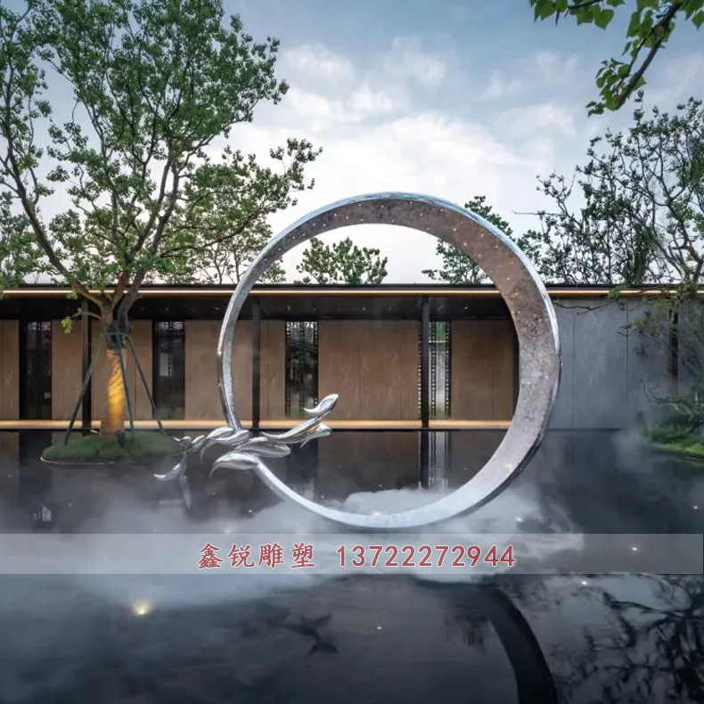 不銹鋼月亮雕塑廠家